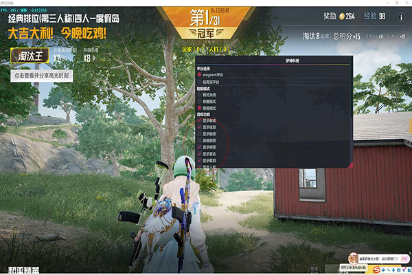 CF稳定方框透视软件效果